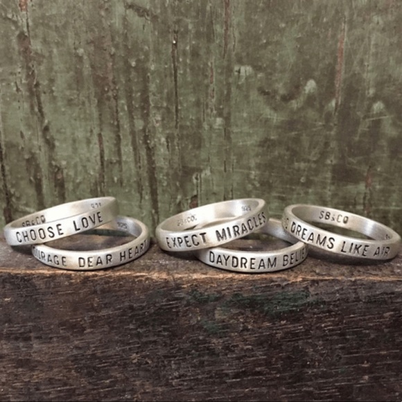 Sugarboo & CO 925 Sterling Silver Stackable “Expect Miracles” Ring - Picture 9 of 12